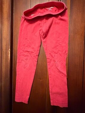 Old Navy Girls' Bright Red Cotton Leggings